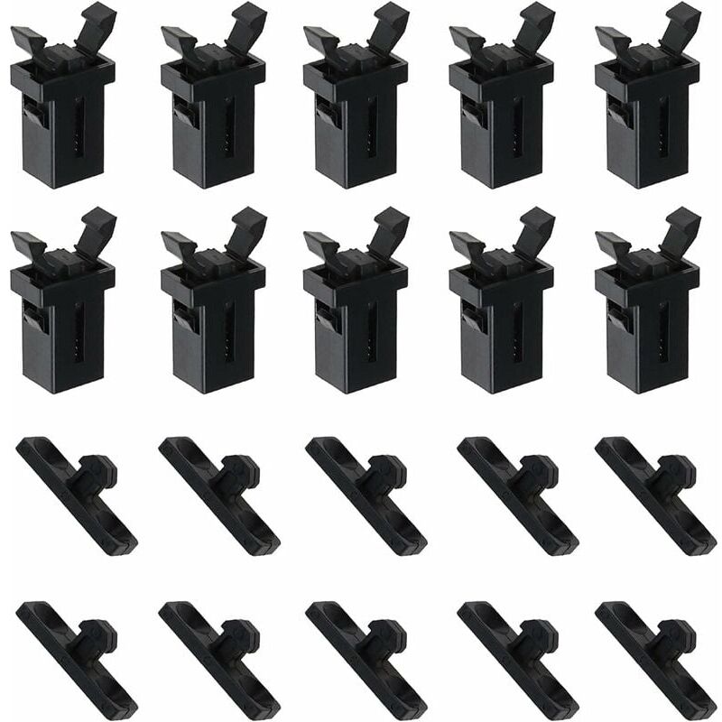 foto del prodotto 10 paia di ricambio con chiusura a scatto per bidone in plastica con coperchio touch compatibile con brabantia da 3 a 50 litri