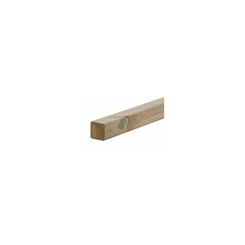 foto del prodotto 10 pali quadrati in legno conifera impregnati mm 90 x 90 x 1500 mm