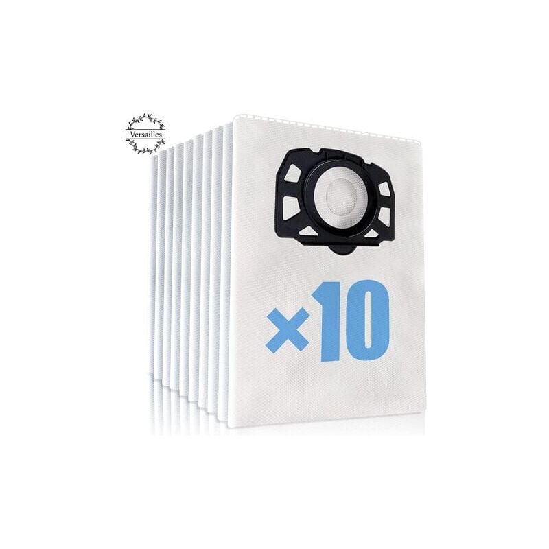 foto del prodotto 10 pcs sakarcher savacuum wd4 wd5 wd6 wd4 premium wd5 sakarcher premium mv4, mv5 and mv6 dust filter bags for karcher