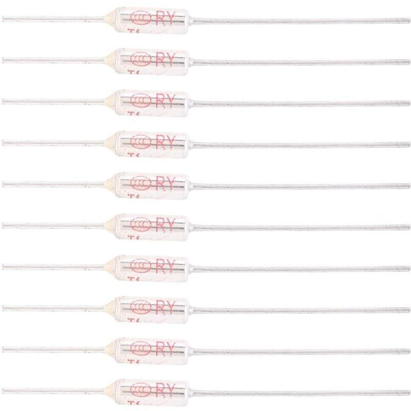 foto del prodotto 10 pezzi 250v 10a 115 239 fusibile termico, fusibile termico con guscio metallico, fusibile termico tf 72250 115