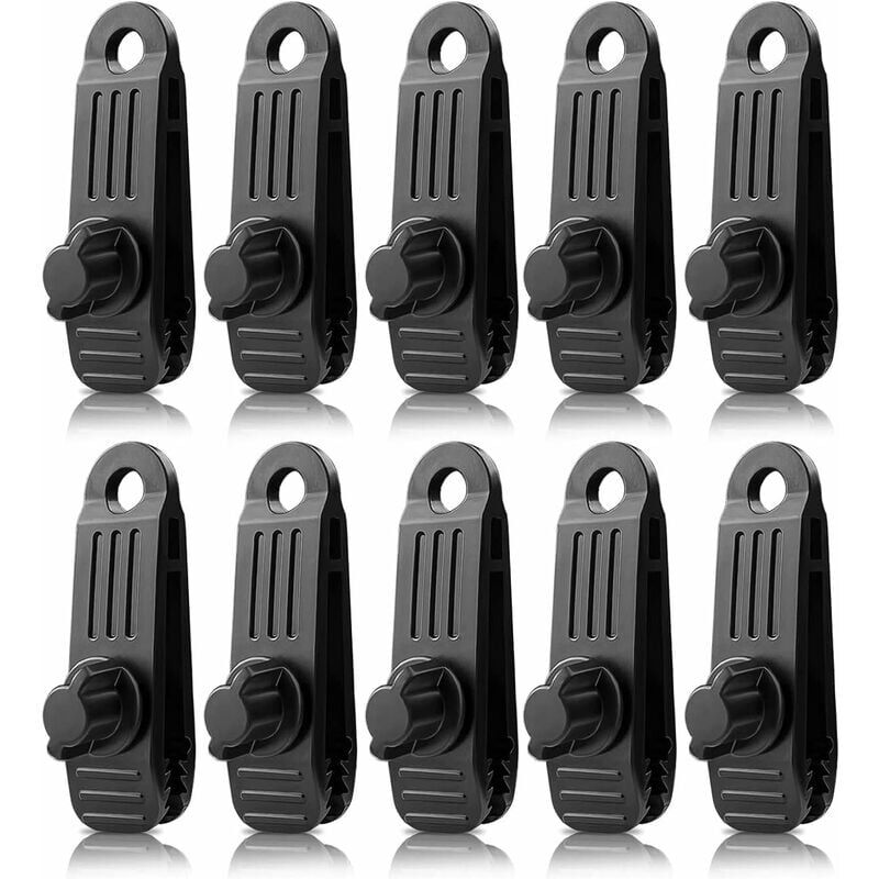 foto del prodotto 10 pezzi clip per tenda da telo, clip per telo, clip per telo, clip per telo, clip per tenda da sole, clip con occhiello per accessori da campeggio