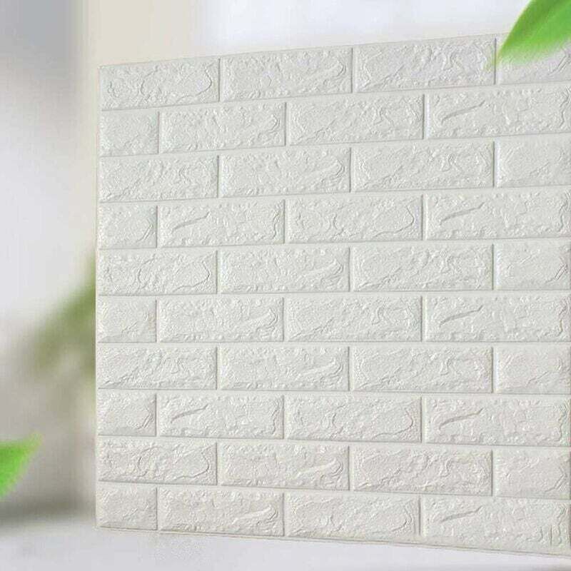 foto del prodotto 10 pezzi di adesivi per pareti in mattoni 3d, pannelli in schiuma autoadesiva, carta da parati impermeabile, adesivi per pareti in mattoni 3d, carta