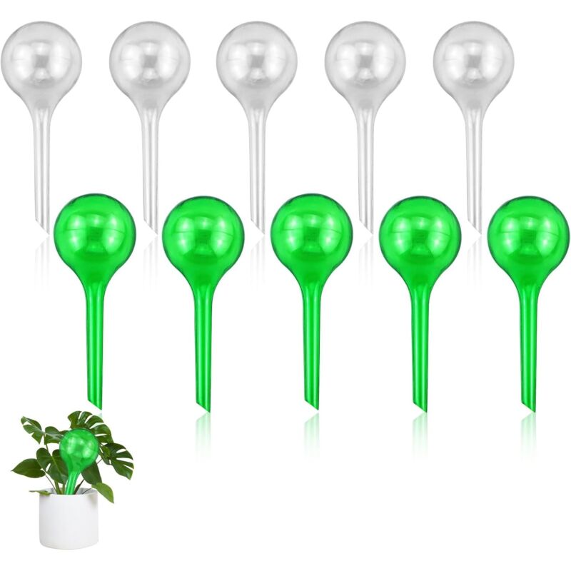 foto del prodotto 10 pezzi di globi di irrigazione, bulbi di irrigazione a goccia automatici, bulbi di irrigazione automatica, globi di irrigazione per annaffiare