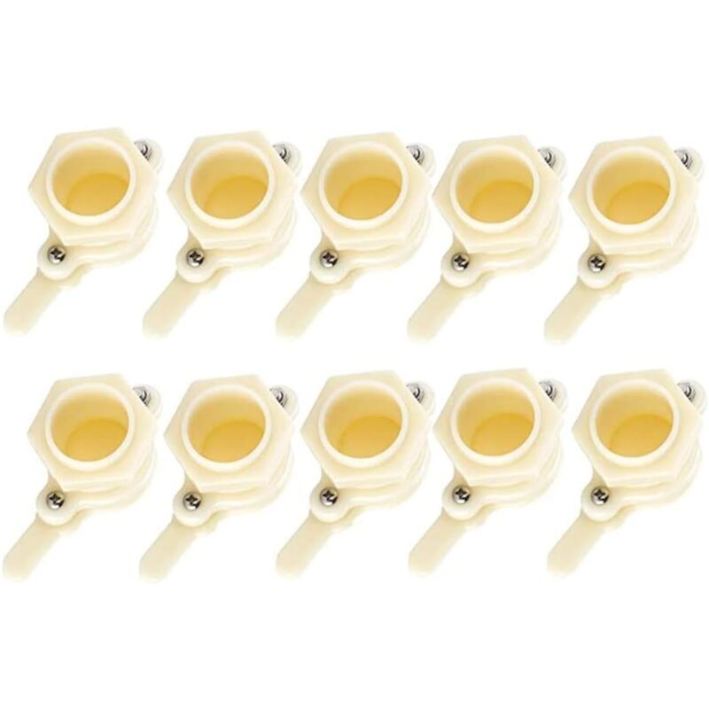 foto del prodotto 10 pezzi di valvole a saracinesca per miele per secchi da 5 galloni circa 15,7 litri , valvole a saracinesca per alveari per secchi per miele,