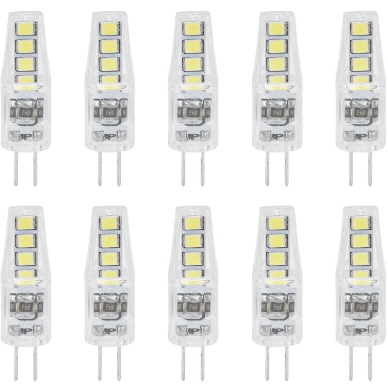 foto del prodotto 10 pezzi g4 8led luce 2835 chip lampada 2w 360 angolo pc lampadina per ufficio domestico 220vluce bianca jeffergarden