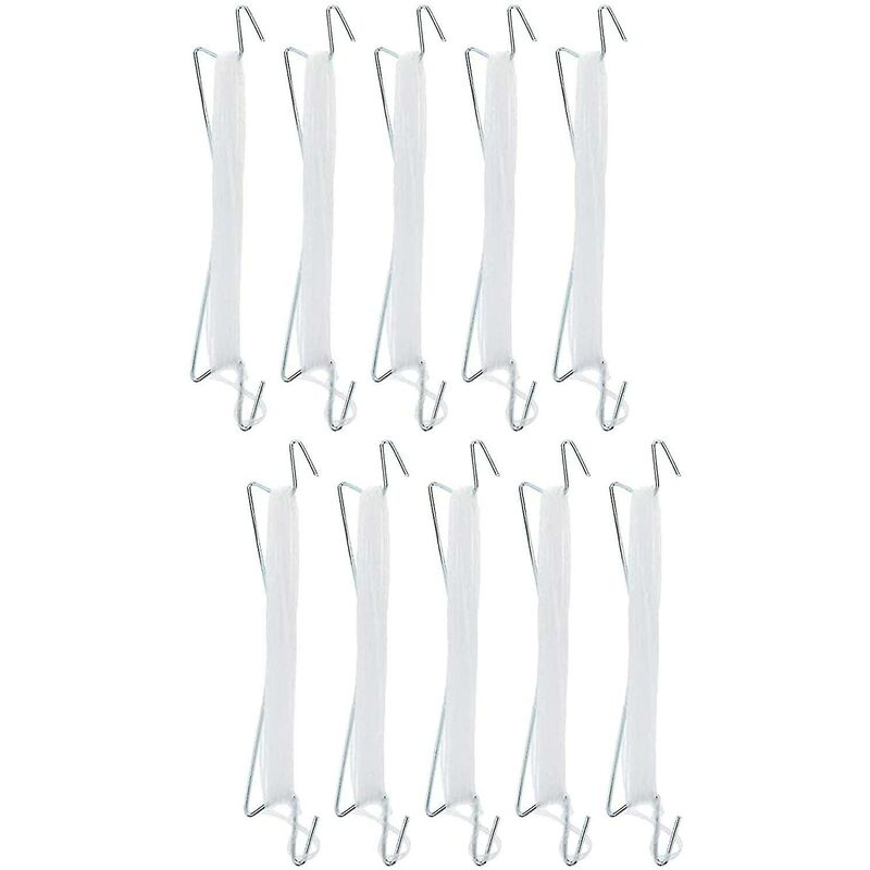 foto del prodotto 10 pezzi ganci porta pomodoro porta piante di pomodoro serra con filo cetriolo ciliegio verdura morsetto gancio da giardino resistente alla pressione