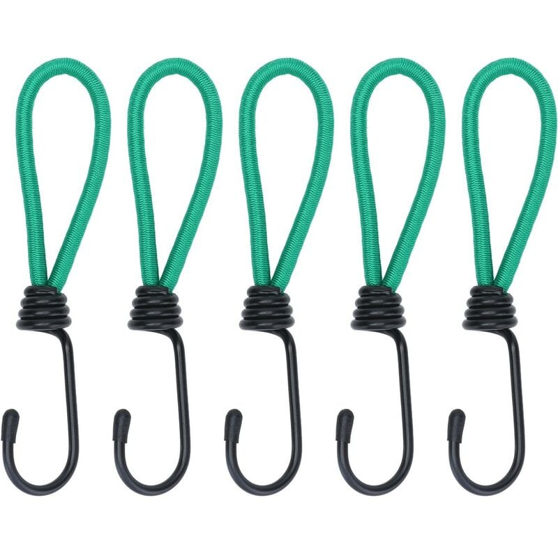 foto del prodotto 10 pezzi gancio, gancio elastico per tarp corde elastiche elastiche campeggio con gancio, cinghia elastica per teloni
