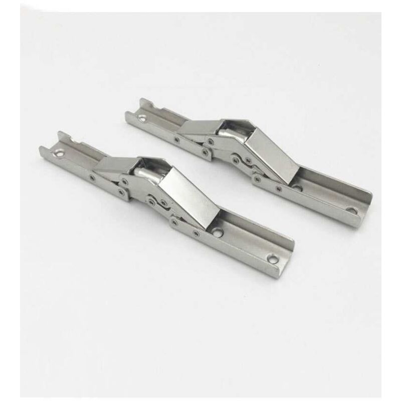 foto del prodotto 10 pezzi in acciaio inox 90 gradi cerniera per mensola pieghevole staffa nascosta supporto tavolo cerniera accessori per mobili ripiani pieghevoli