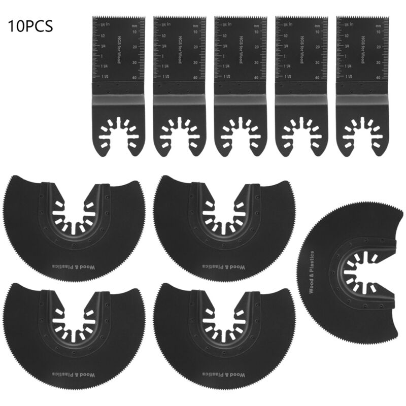 foto del prodotto 10 pezzi kit per cutte di utensili per motivi per le lame multifunzionali oscillanti eosnow