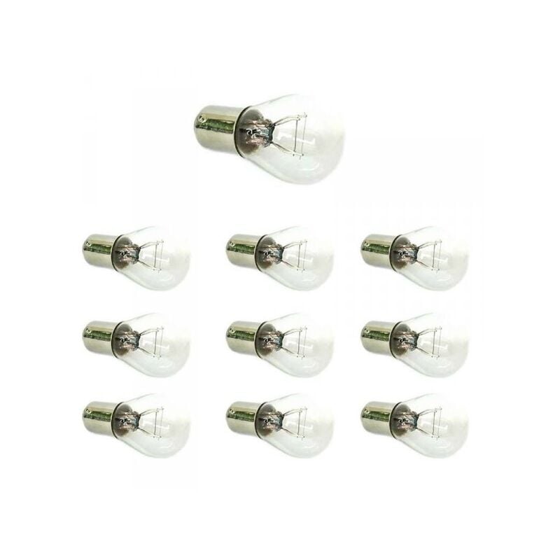 foto del prodotto 10 pezzi lampada alogena s25 bay15d p21 5w 24v 21 5w