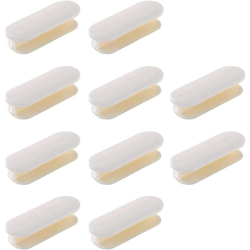 foto del prodotto 10 pezzi maniglia autoadesiva per mobili, maniglia autoadesiva per porta scorrevole, maniglia per finestra scorrevole a bovindo, bianco 