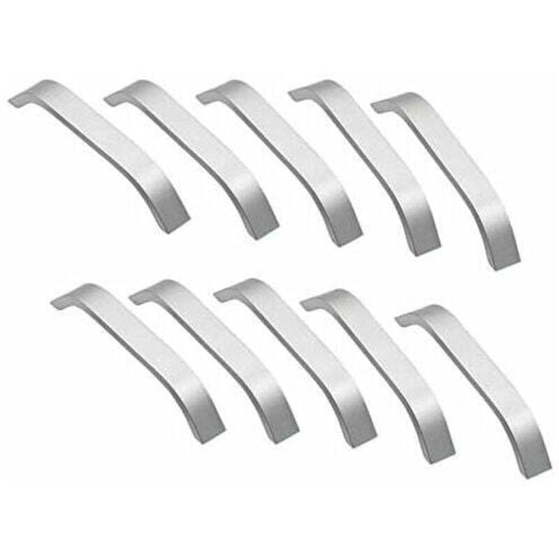 foto del prodotto 10 pezzi maniglia per mobili maniglia per mobili da cucina in argento 128 mm maniglie per mobili da cucina