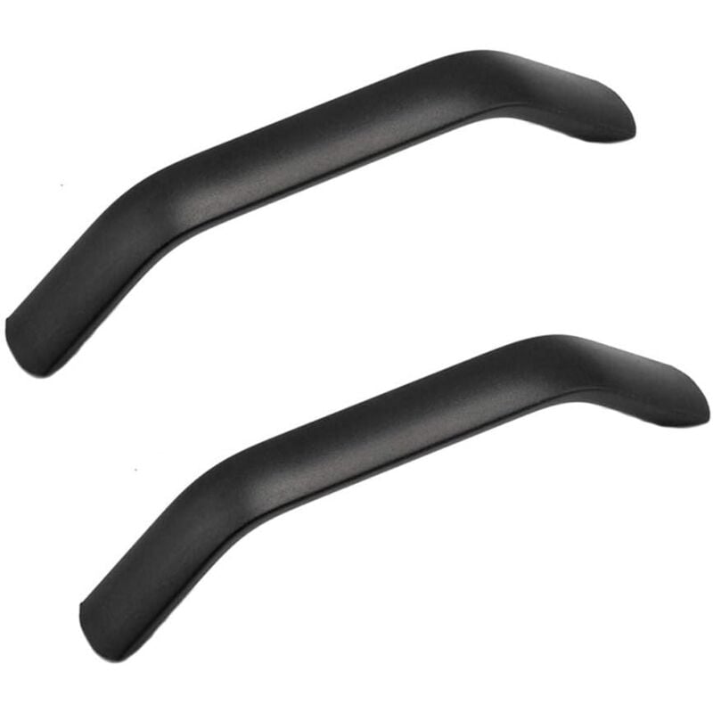 foto del prodotto 10 pezzi maniglie per mobili, maniglia per porta in lega di alluminio, maniglie per armadi, cassetto, camera con vite nero 128mm