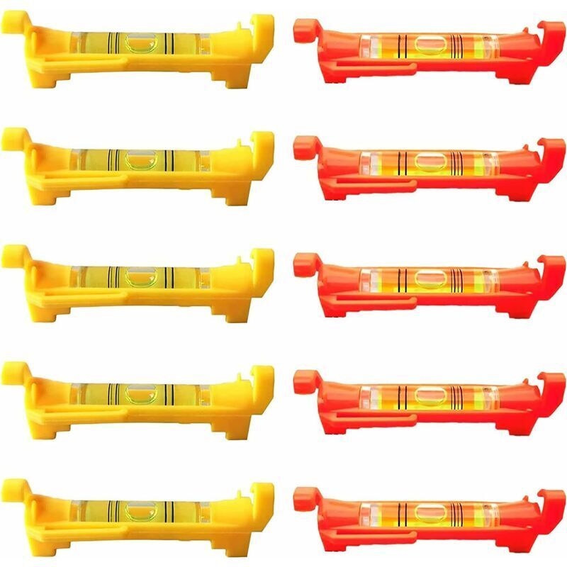 foto del prodotto 10 pezzi mini livella a bolla, livella a corda, livella per piastrelle, corda per muratore, livella a bolla, adatta per muratura, idraulica,