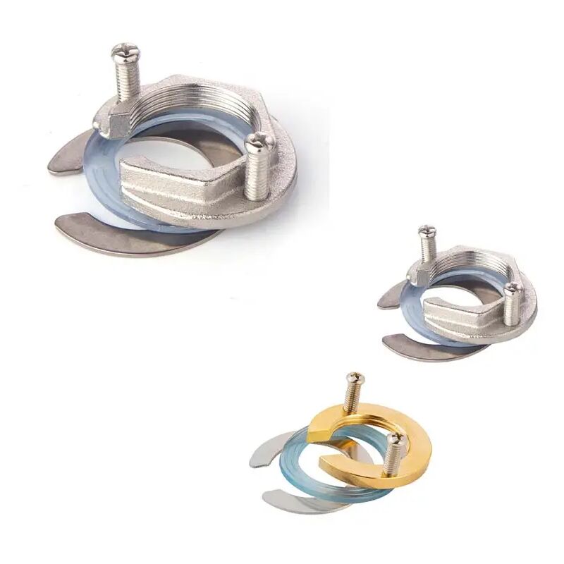 foto del prodotto 10 pezzi rubinetto caldo e freddo dadi di rame anti allentamento accessori per lavello accessori di fissaggio per rubinetto da cucina base con fibbia
