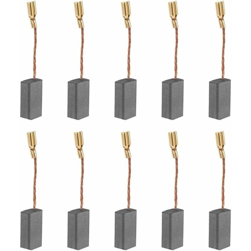 foto del prodotto 10 pezzi spazzole di carbone motore spazzola di carbone universale utensile elettrico spazzola di carbone per motore elettrico s1m-ff03-100a 6-100