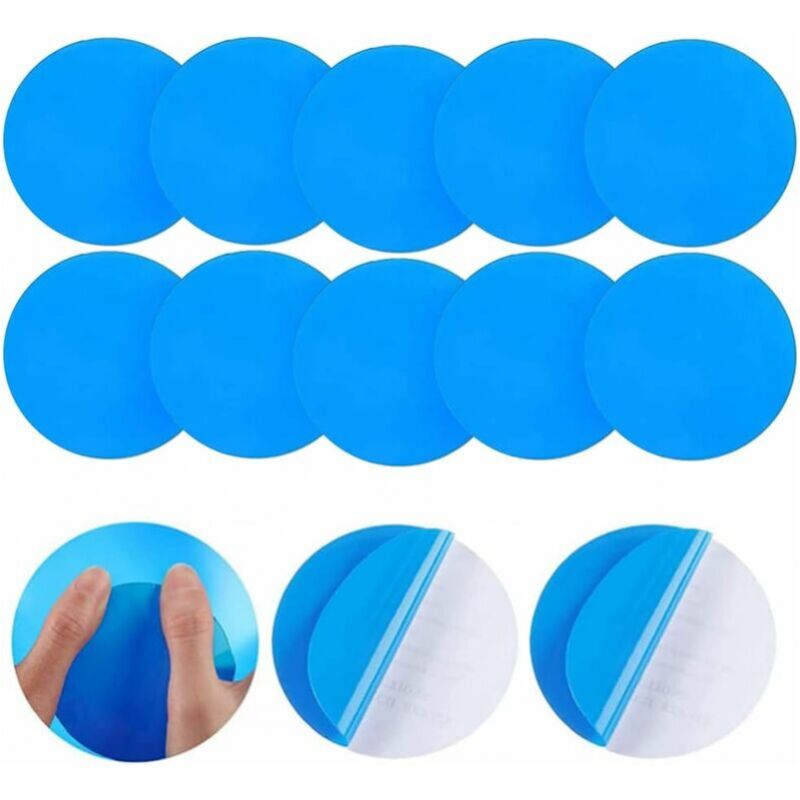 foto del prodotto 10 pezzi toppa di riparazione piscina, kit di riparazione piscina, kit di riparazione piscina, toppe autoadesive di riparazione plastica toppa per
