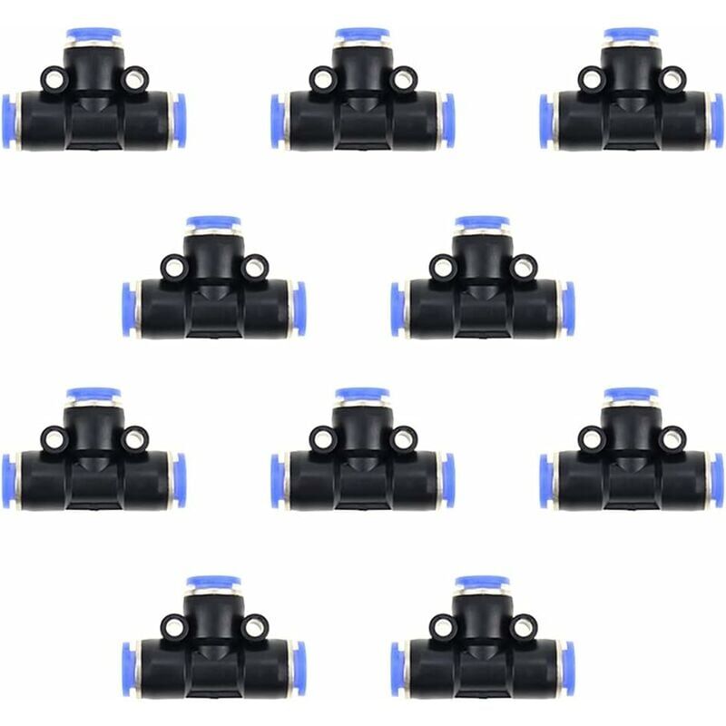 foto del prodotto 10 pezzi tubi di collegamento pneumatici connettori rapidi 6 mm connettori rapidi pneumatici a inserimento rapido raccordo per tubo di linea
