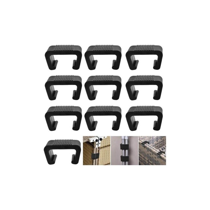 foto del prodotto 10 pi ces clips pour meubles en rotin 4.3cm,clips pour meubles d ext rieur, clips pour canap de patio, attaches pour chaises en rotin, fournitures
