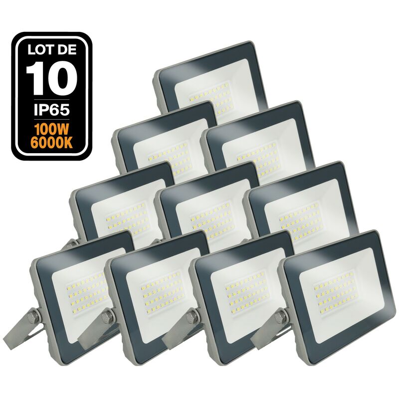 immagine 0 del prodotto 10 proiettori led 100w proline 6500k