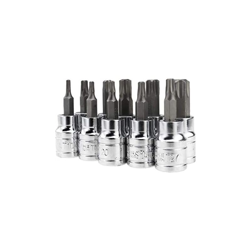 foto del prodotto 10 punte torx torx da 3 8 t10 t15 t20 t25 t27 t30 t40 t45 t50 t55