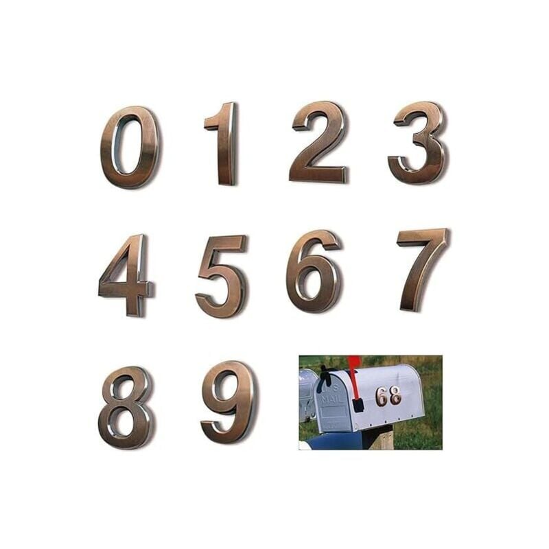 foto del prodotto 10 pz. targa numero civico numeri cassetta postale numeri porta autoadesivi 0 9 numeri indirizzo targa numero civico per porta casa appartamento