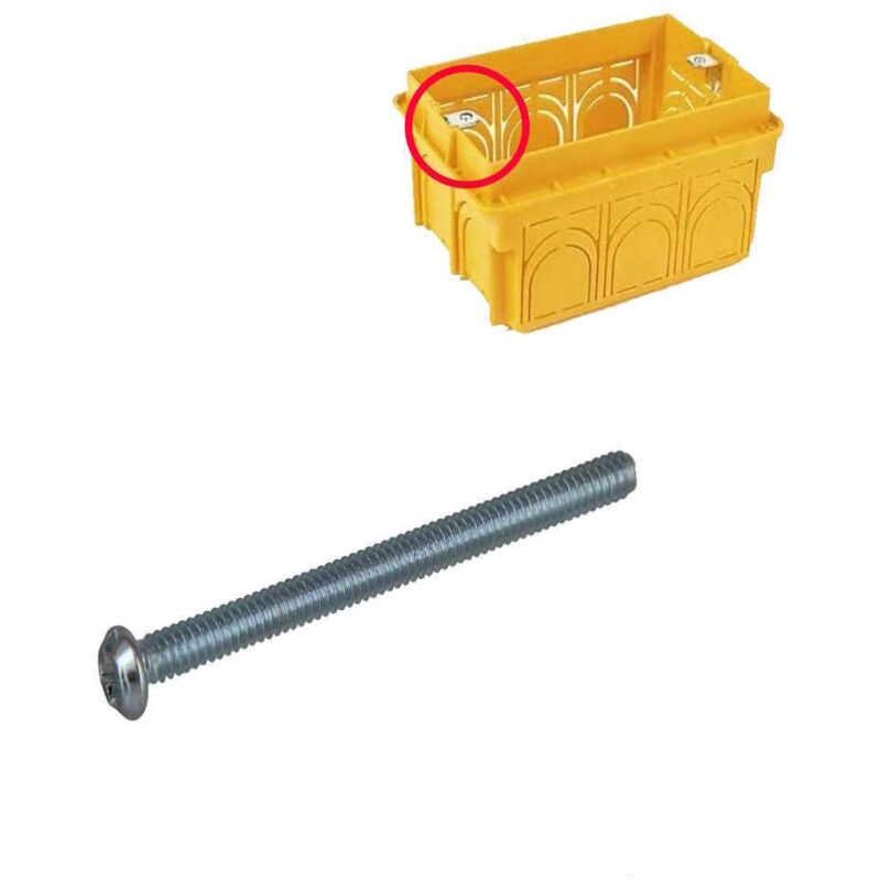 foto del prodotto 10 pz viti vite prolungate per supporti elettrici cassetta elettrica 503 mm 34