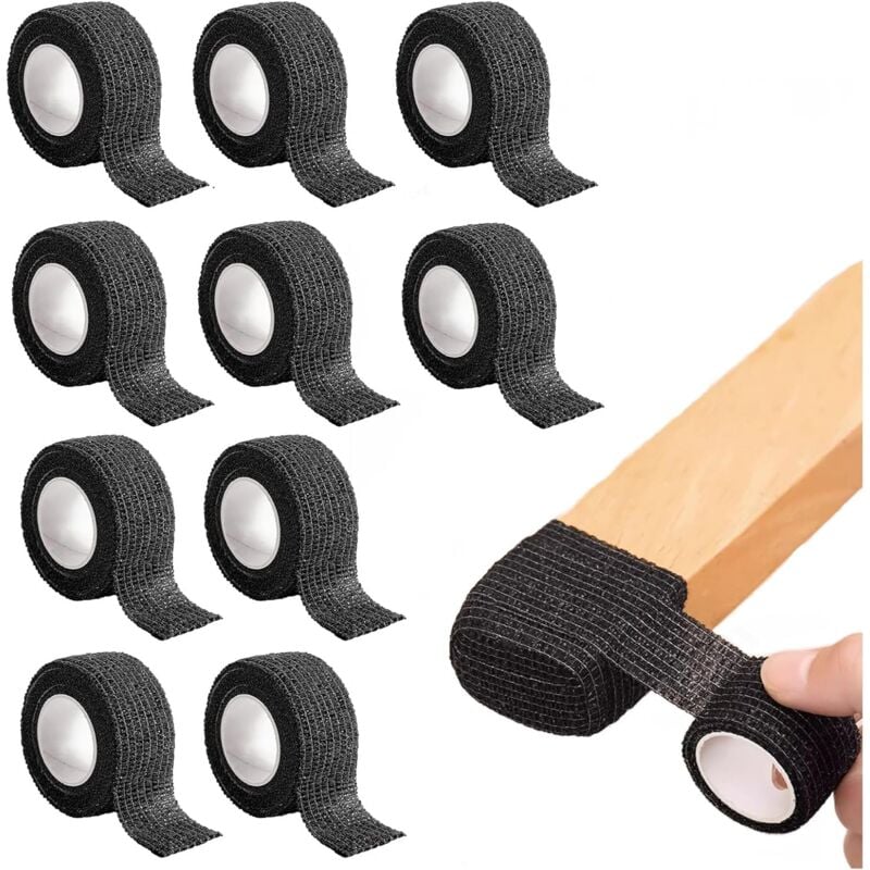 foto del prodotto 10 rotoli di cuscinetti autoadesivi per mobili, cuscinetti in feltro per mobili, cuscinetti in feltro antiscivolo per gambe di sedie, strisce