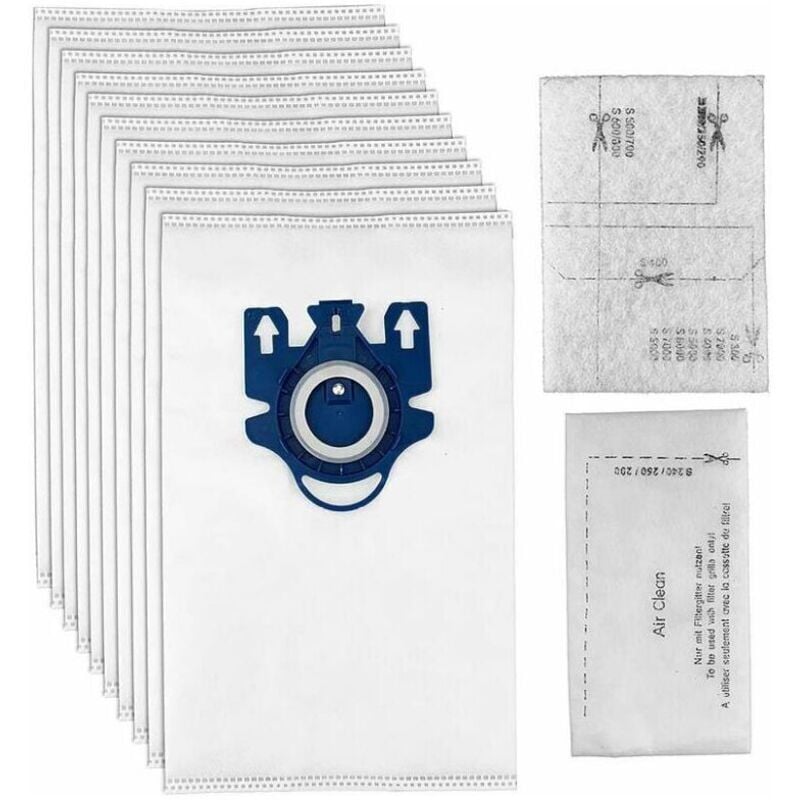 foto del prodotto 10 sacchetti di ricambio con 2 filtri per aspirapolvere miele hyclean 3d efficiency gn classic c1 complete c2 c3 s2000 s5000 s8000 series - 9917730