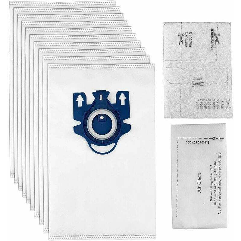 foto del prodotto 10 sacchetti di ricambio con 2 filtri per aspirapolvere miele hyclean 3d efficiency gn classic c1 complete c2 c3 s2000 s5000 s8000 series - 9917730