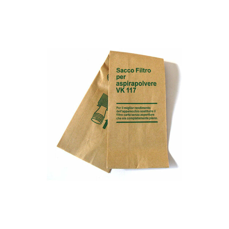 foto del prodotto 10 sacchetti filtro compatibili con vorwerk folletto vk116 vk117