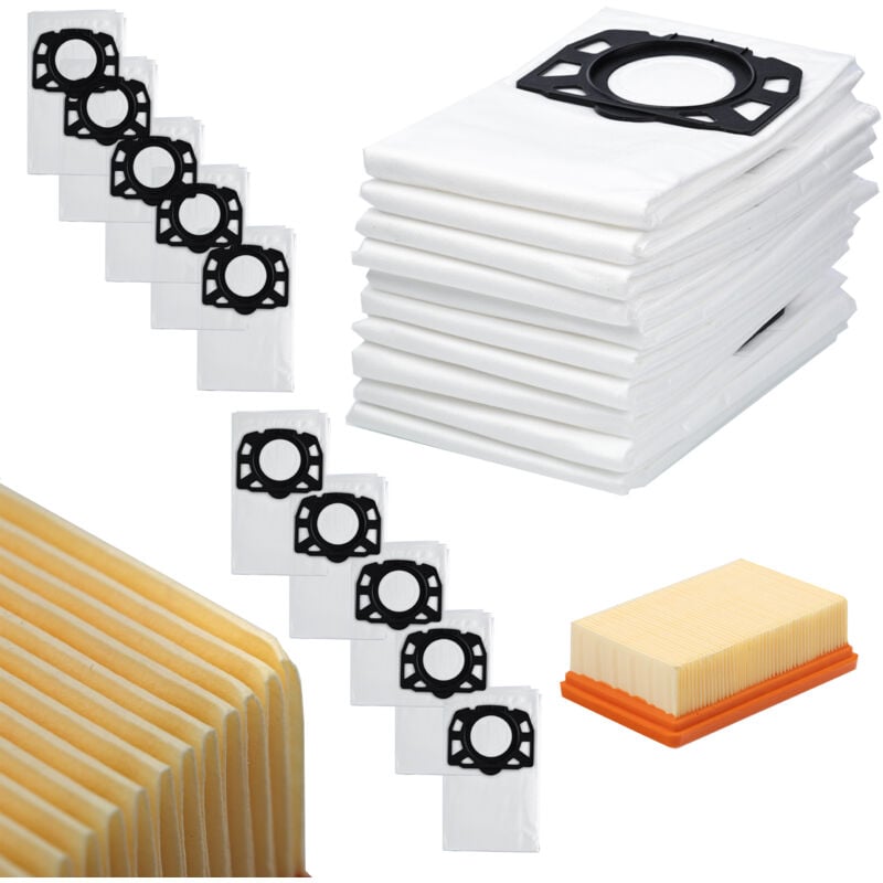 foto del prodotto 10 sacchetti filtro per aspirapolvere k rcher wd6 wd4 wd5 mv4