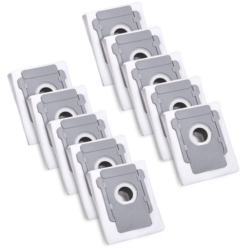 foto del prodotto 10 sacchetti per aspirapolvere per irobot roomba i7 i7 i3 i3 i4 i4 i6 i6 j7 j7 i8 i8 s9 s9 e5 e6 e7 clean base, accessorio per sacchetto