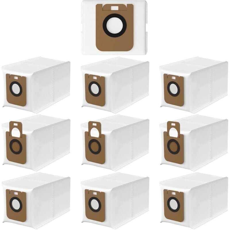 foto del prodotto 10 sacchetti per aspirapolvere robot dreame d10 plus dreame d10s plus. kit di accessori per sacchetti per aspirapolvere compatibili con dreame