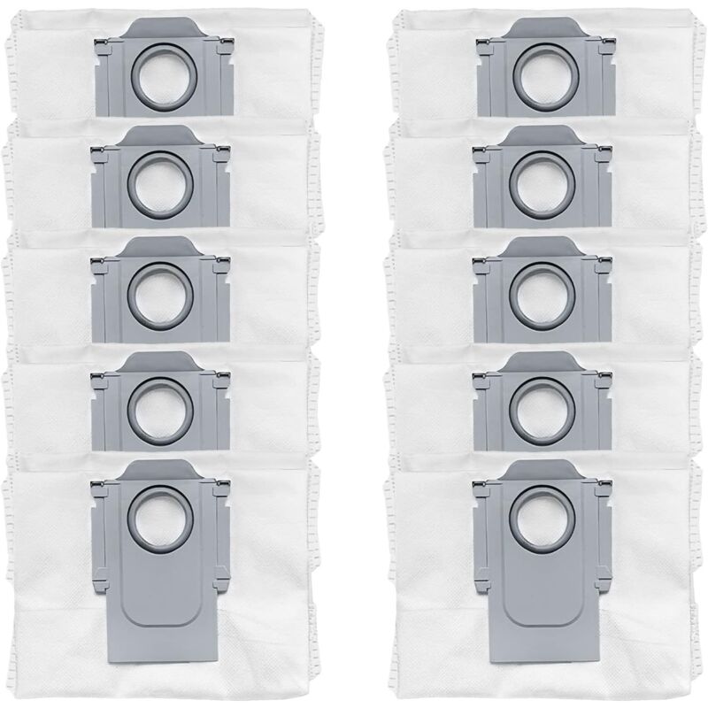 foto del prodotto 10 sacchetti per la polvere di ricambio applicabili compatibili con la base autosvuotata per l aspirapolvere robot roborock q5, accessorio per