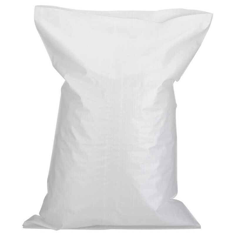 immagine 0 del prodotto 10 sacchi per macerie, 50 x 80 cm, 55 kg rifiuti provenienti da cantieri e fabbriche durevole e riutilizzabile polipropilene intrecciato bianco