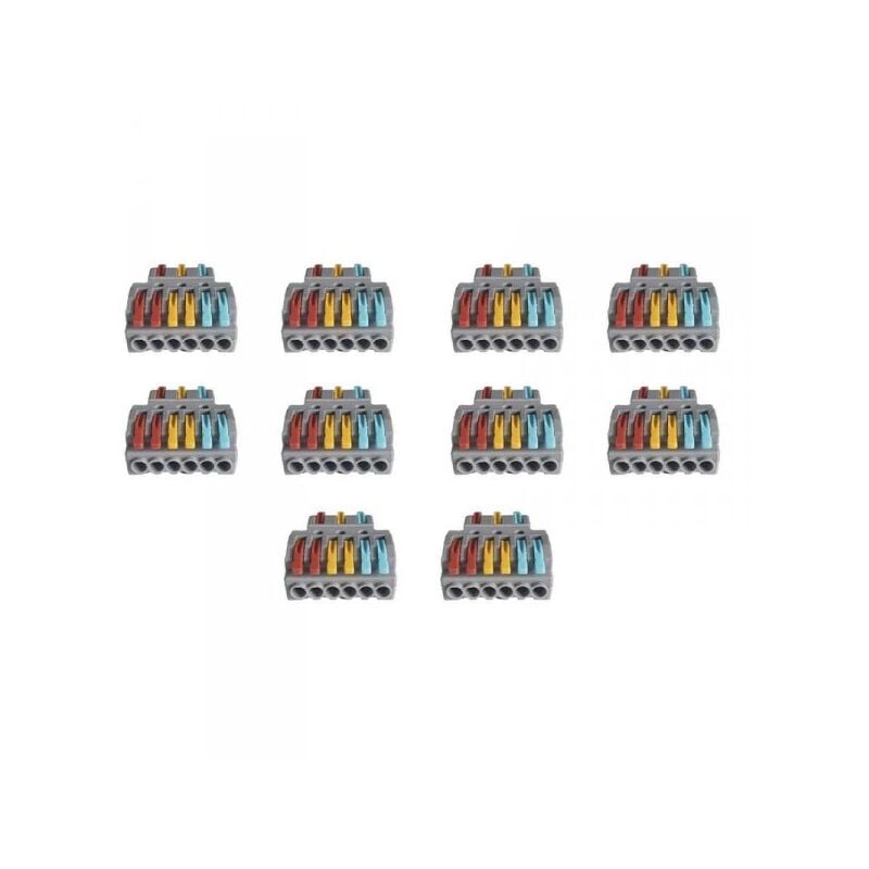 foto del prodotto 10 sdoppiatore elettrico compatto connettore morsetto elettrico cavo connettore 3p 6p
