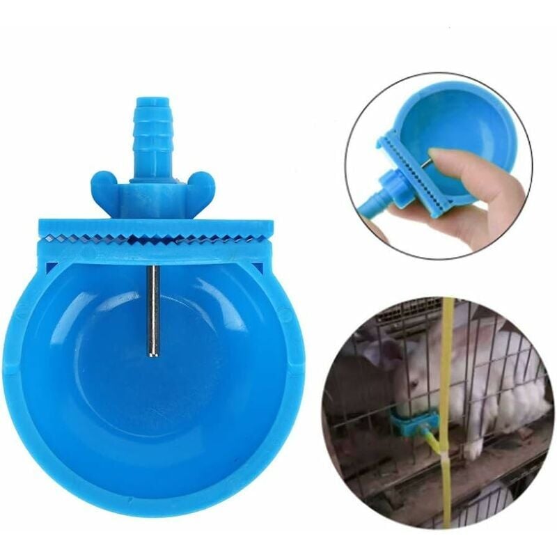 foto del prodotto 10 set di mangiatoie per animali domestici, abbeveratoio automatico per conigli per roditori, ciotola monouso a prova di umidit , accessori per