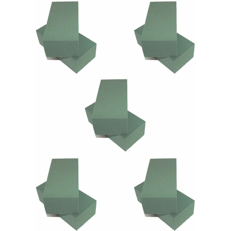 immagine 0 del prodotto 10 spugne per fiori secchi artificiali spugna fiorista verde mattonelle