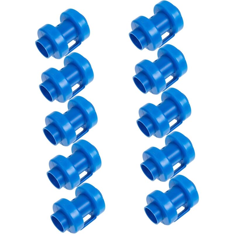 foto del prodotto 10 tappi per pali da trampolino in plastica per pali da 1 pollice, pali di ricambio per trampolino blu 