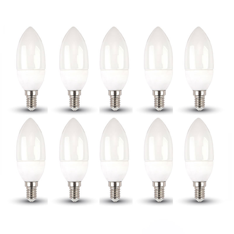 foto del prodotto 10 v tac pro lampadina led chip samsung e14 5,5w candela 4000k dimmerabile