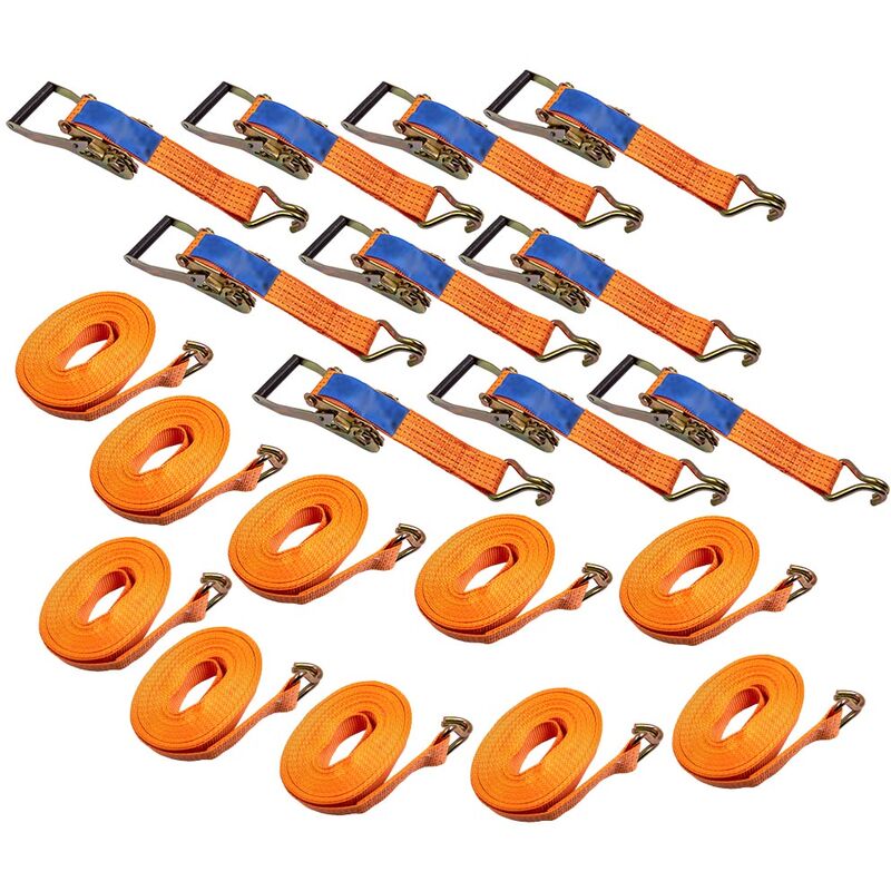 foto del prodotto 10 x heavy duty cricchetto cinghie rimorchio camion tie down cargo legatura