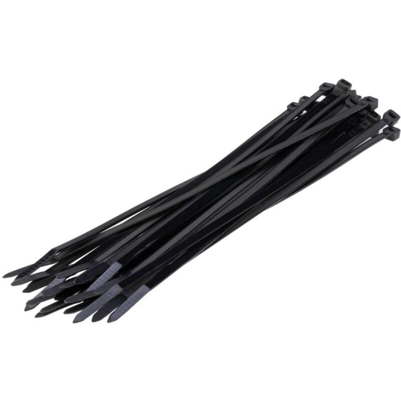 foto del prodotto 100 fascette nere 3,6 x 200 mm