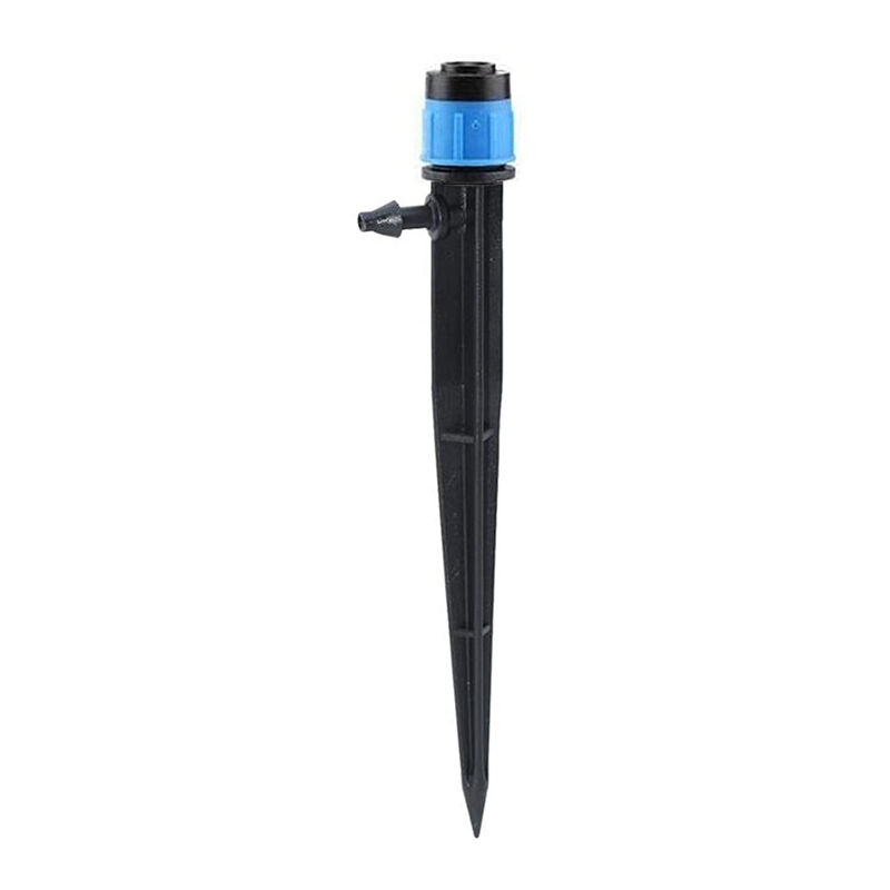 foto del prodotto 100 gocciolatori per irrigazione a goccia, microspruzzo regolabile a 360 gradi, modalit ciclo completo, flusso d acqua 13 cm, nero sollbry