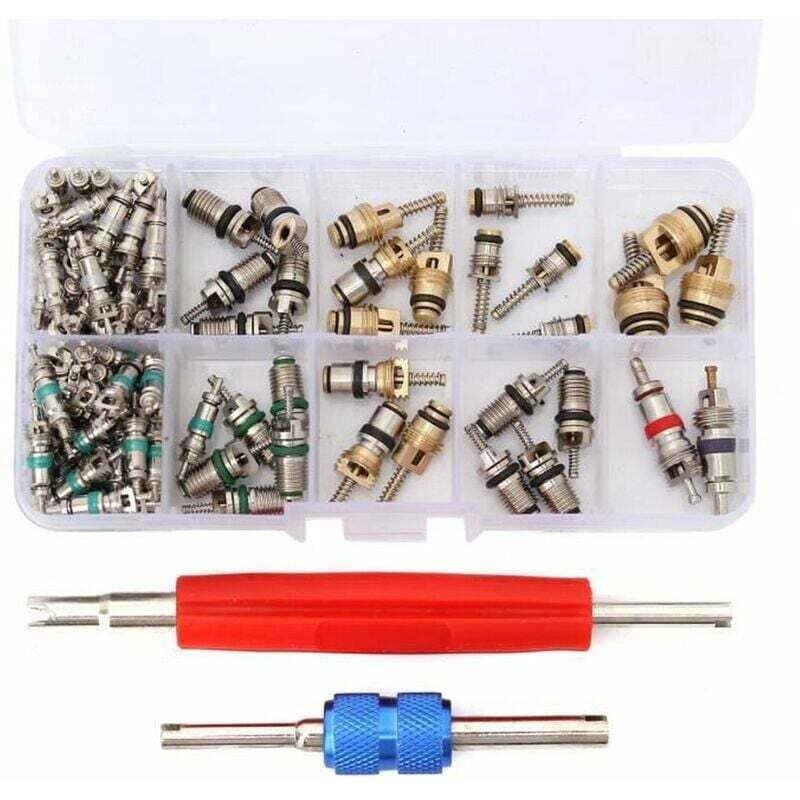 foto del prodotto 100 kit di rimozione del nucleo della valvola del condizionatore d aria per auto r12 r134a