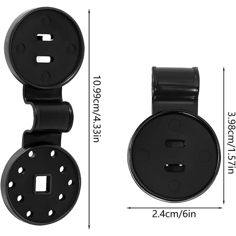 foto del prodotto 100 pezzi di clip per serre, clip per serre, clip per teli ombreggianti, clip per teloni, clip nere ymyny