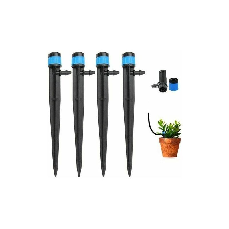 foto del prodotto 100 pezzi di gocciolatori a goccia per irrigazione a goccia, irrigazione fai da te, irrigazione a goccia, kit di irrigazione a goccia per piante da