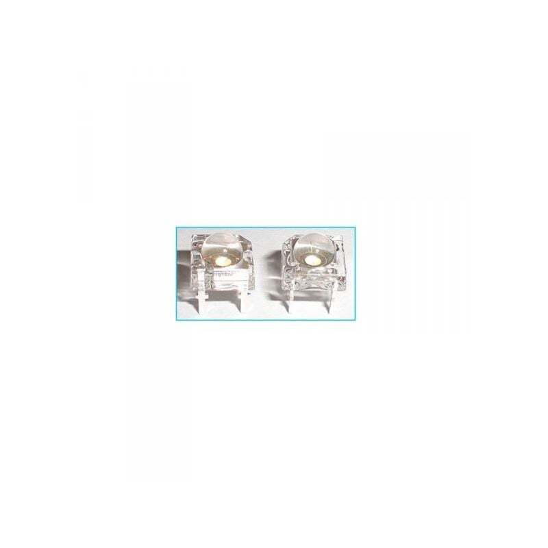 foto del prodotto 100 pz led f5 super flux diametro 5mm a 4 piedi bianco 6000k 3,1 3,3v
