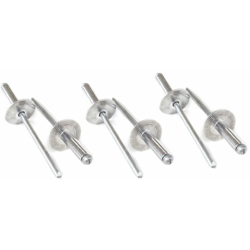 foto del prodotto 100 pz rivetti a strappo rivetto alluminio testa larga 4x12 testa 10mm