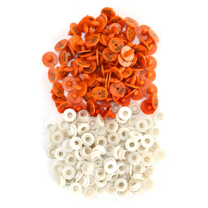 foto del prodotto 100 set di conigli etichetta per tag per le orecchie numerate etichetta per le forniture agricole eosnow